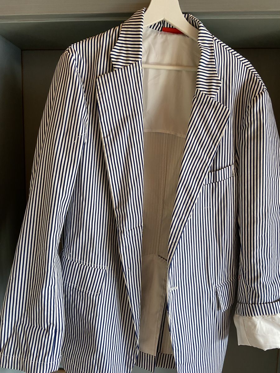 Giacche: Gestreifter Oversize Blazer von Denimist – Nuovo (secondo la descrizione) da Planken venduto da oeh_g7xb