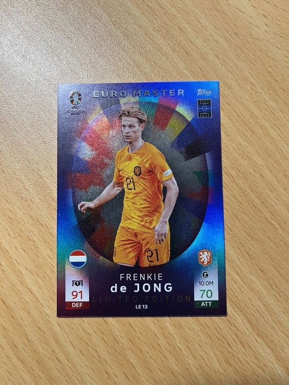Topps Match Attax Euro 2024 Limited Edition Frenkie de Jong | Kaufen ...