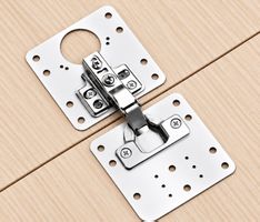 Scharnier Reparaturplatten Schrank Möbel inkl Schrauben NEU