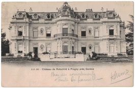 Pregny GE, Château de Rothschild, circulée 1904