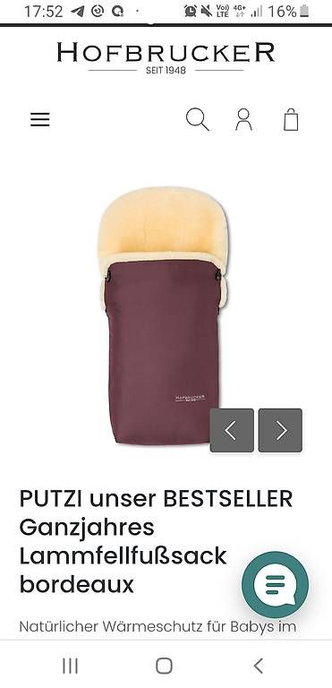Sacchi a pelo: Lammfell Fusssack Hofbrucker bordeaux rot – Usato da Zürich venduto da cos_2wvp 1