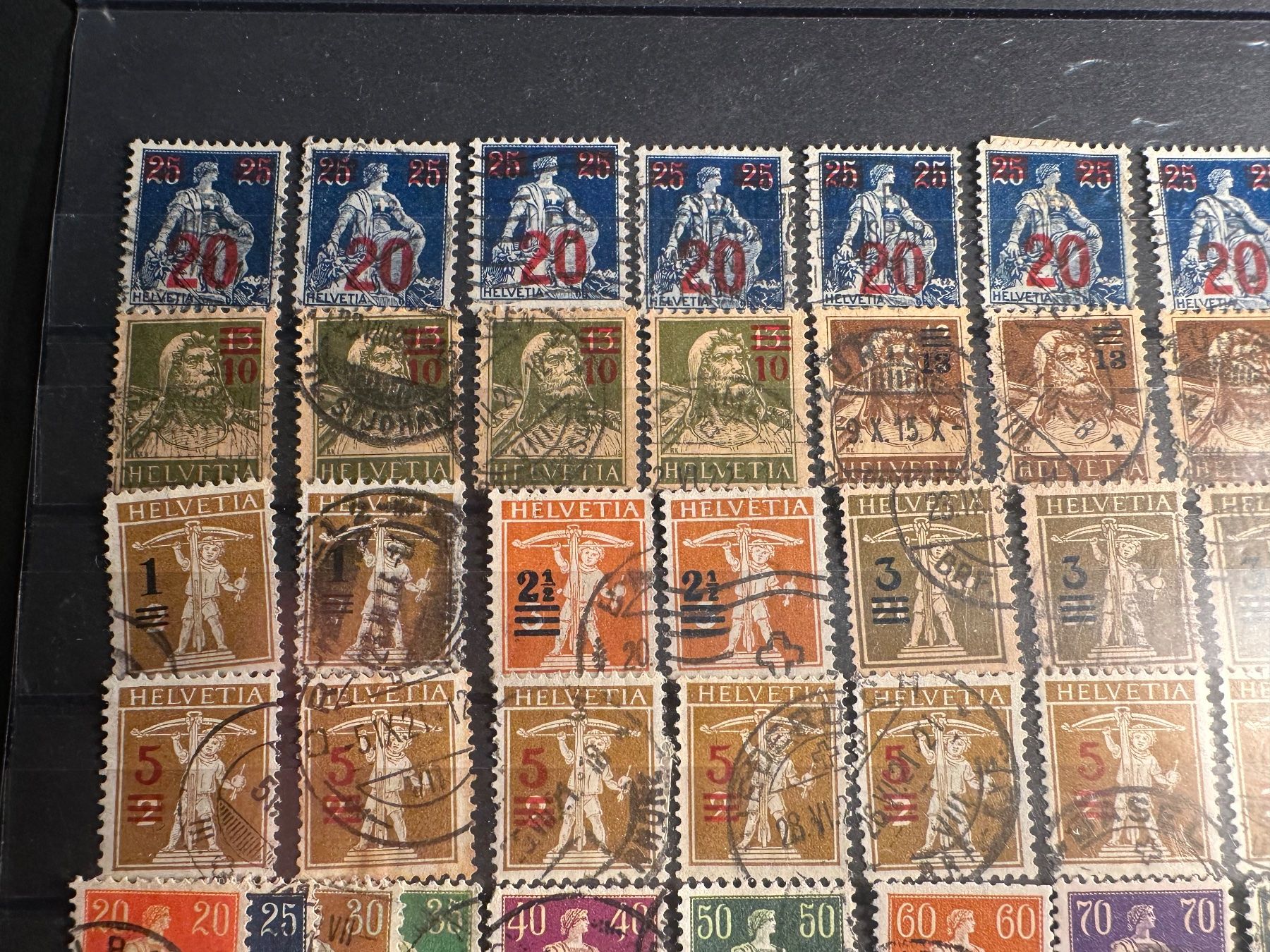 Tutti i francobolli: Sammlung Aufdrucke Sehr Hoher KAT!! – Usato da Stettfurt venduto da 2442 5
