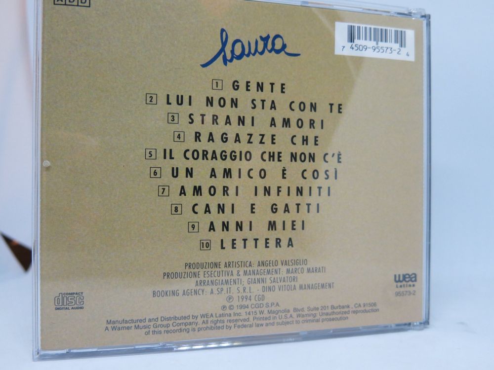 Laura Pausini (1994 WEA Latina) Original Audio CD