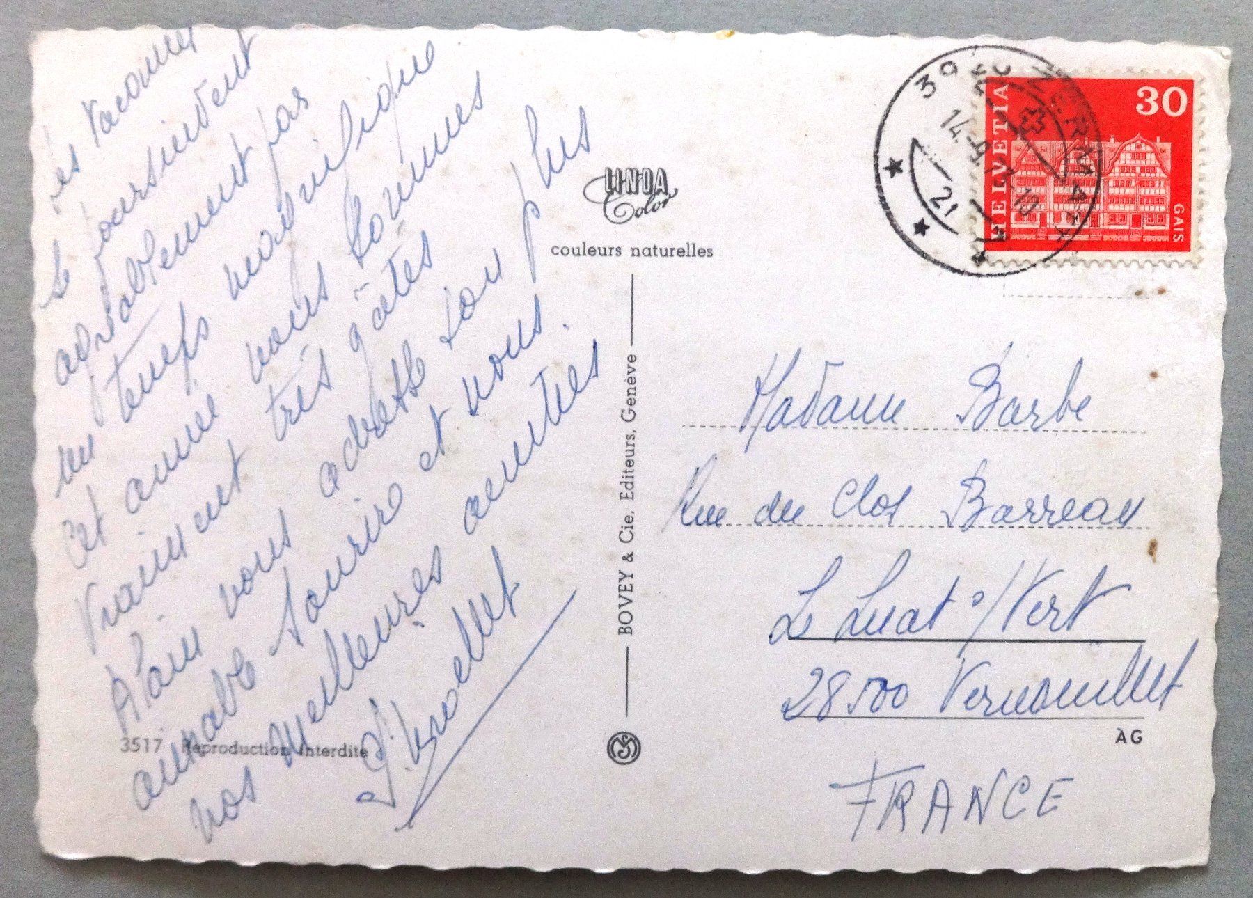 Cartes postales: Gruyères – Défectueux à Fétigny par Billy2miny 1