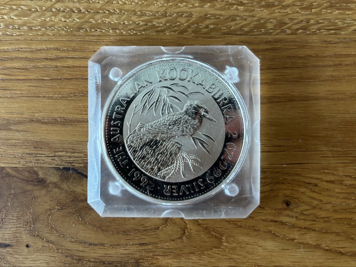 Alle Münzen: Silbermünze Kookaburra 1992 2OZ – Gebraucht aus Schönenwerd von inf_cq7x