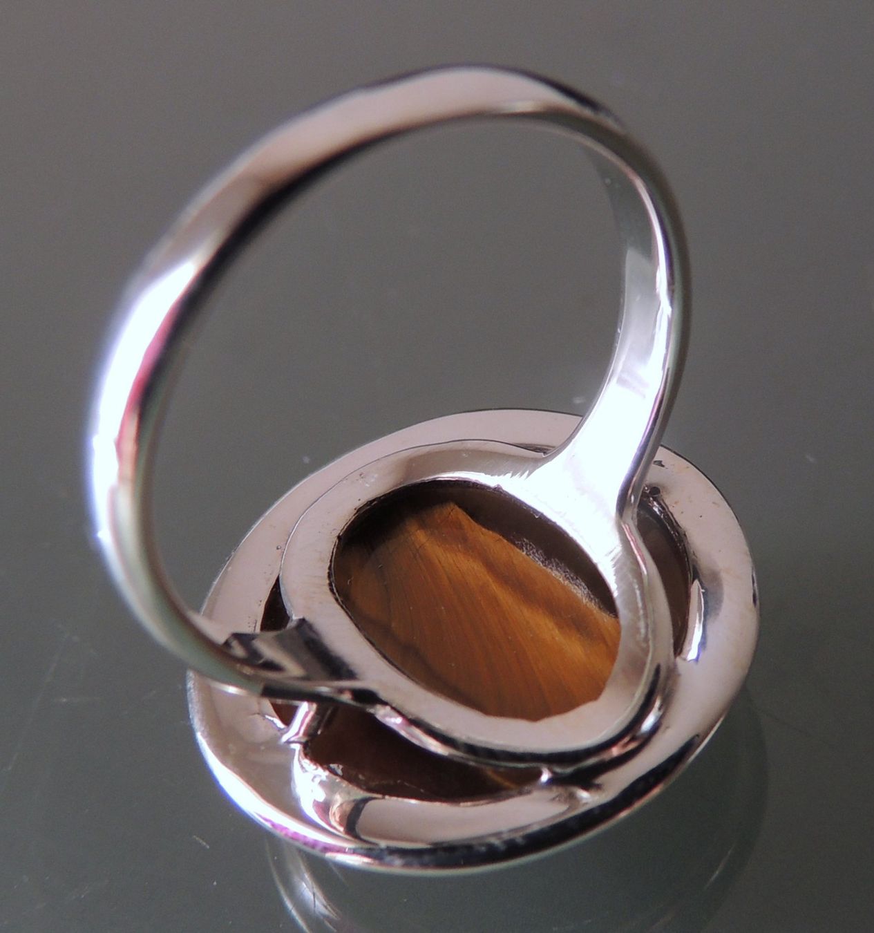 Anelli: Silber 925 Tigerauge Fingerring Gr. 54 – Nuovo e nell'imballaggio originale da Waldenburg venduto da schaller707 5