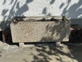 Robuster Pflanzentrog / Blumenkasten, Steingut - Top Zustand