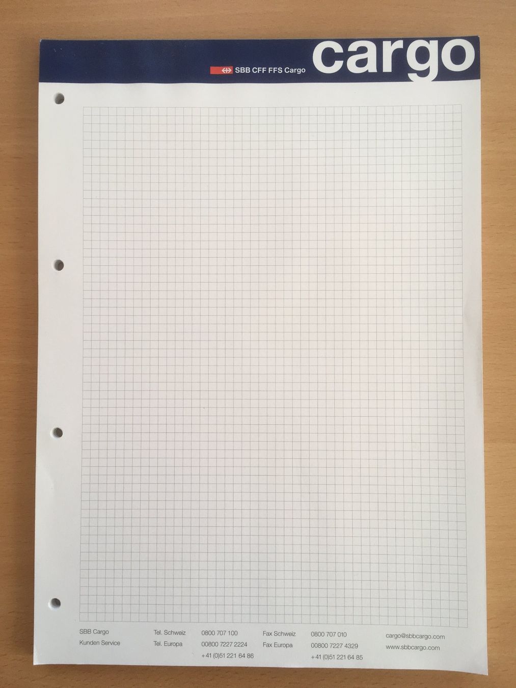 Blocchi: SBB Cargo - Papierblock – Nuovo (secondo la descrizione) da Grenchen venduto da Kogi7