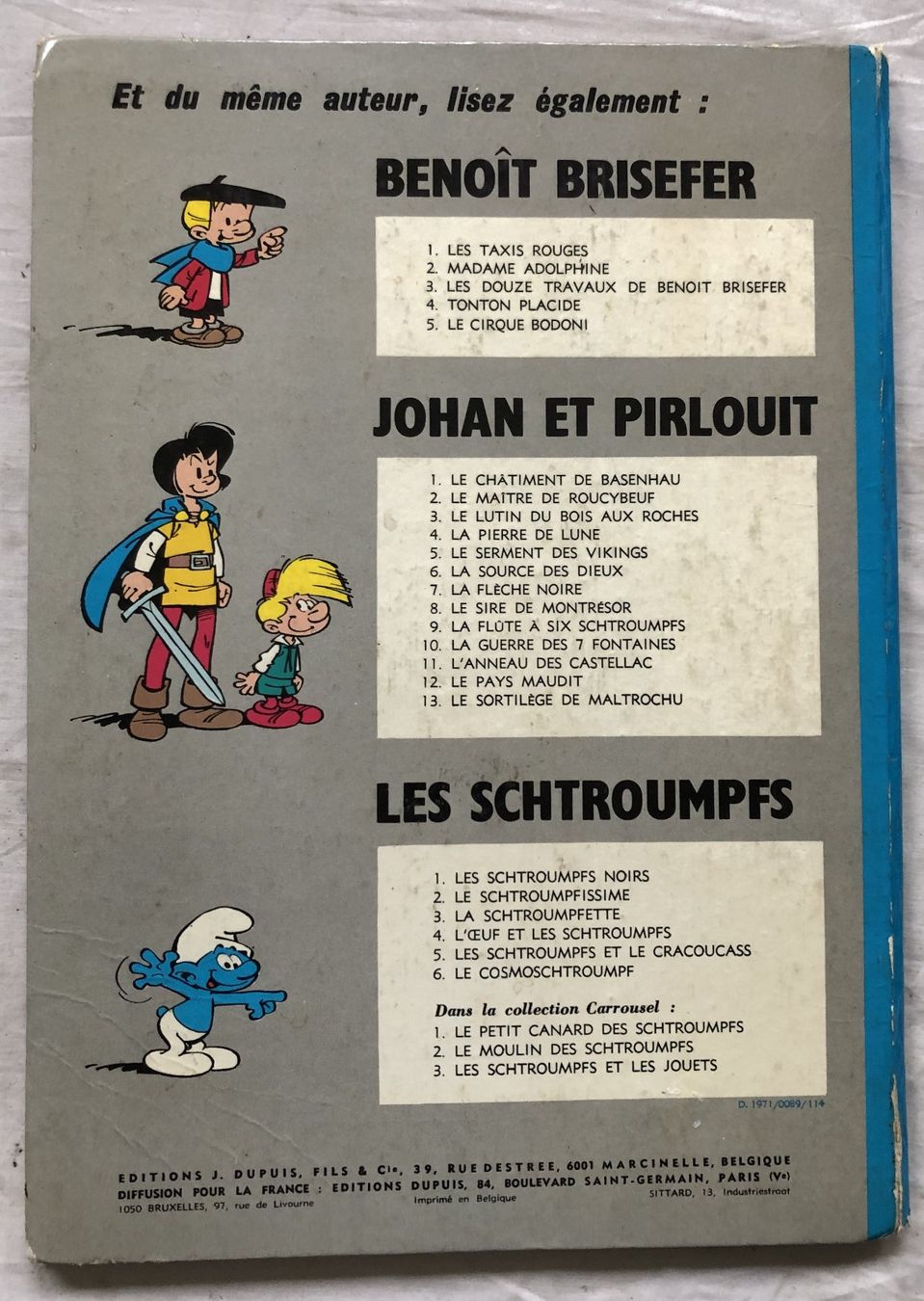 Comics: LES SCHTROUMPFS -7 - L' apprenti Schtroumpf - EO – Gebraucht aus Schaffhausen von durruti 6