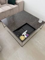 Couchtisch Marmor und Altmessing Optik