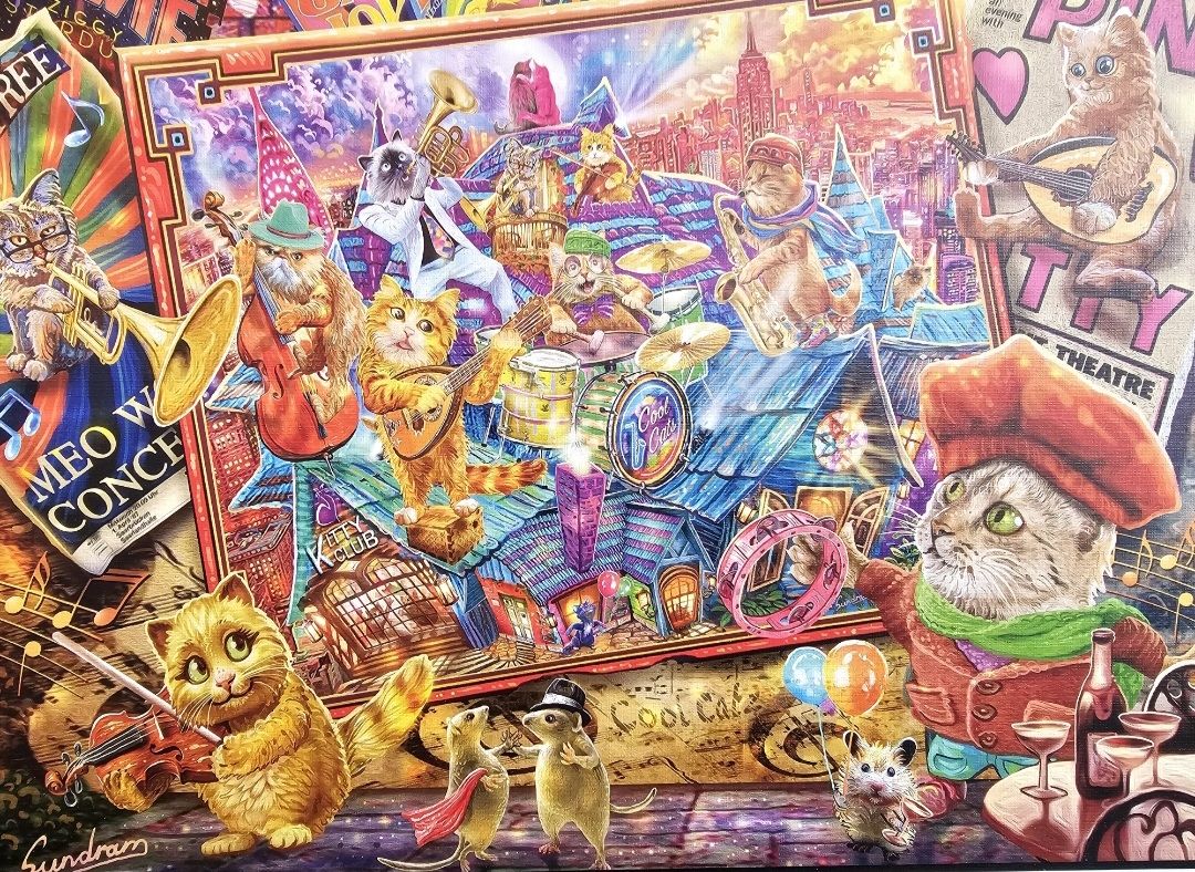 Puzzle: Schmidt Puzzle mit Katzen "Cat Mania" – Usato da Bütschwil venduto da Taranabo 1