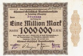 Rosenberg 1 Mil.Mark SerieR 28.07.1923 VZ-VZ+
