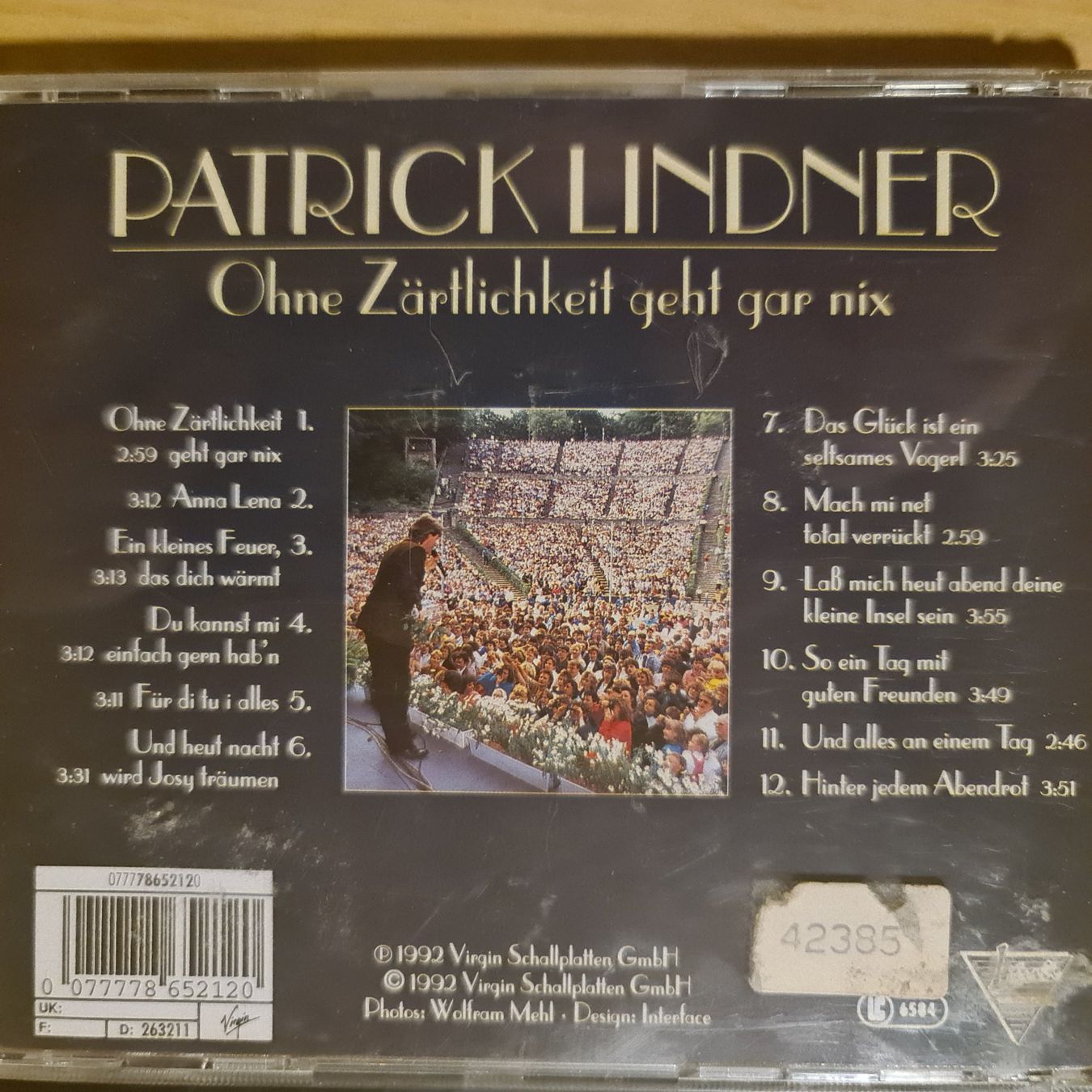 CD: Patrick Lindner - ohne Zärtlichkeit geht gar nix – Usato da Dintikon venduto da Vexi 1