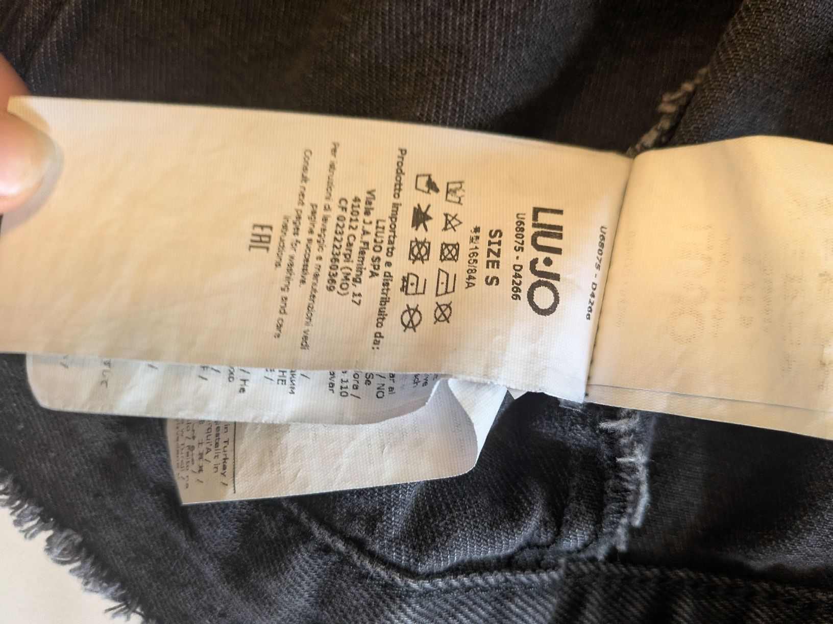 Liu Jo Jacken: LIU JO MILANO black denim jacket – Neu (gemäss Beschreibung) aus Vevey von ste_d5zv 5