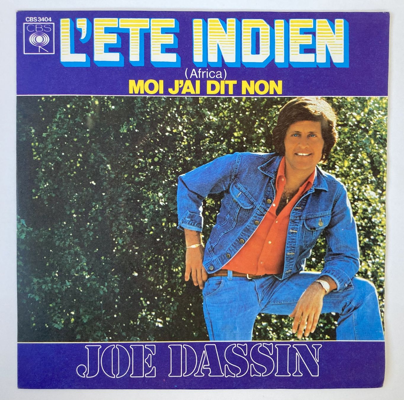 Schallplatten: JOE DASSIN - L'ETE INDIEN – Gebraucht aus Bottens von hotter-than-hell