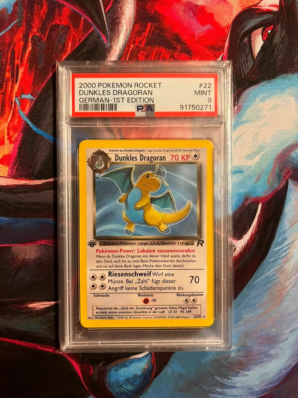 Pokémon Sammelbilder & Trading cards: Dunkles Dragoran 1ST Edition PSA 9 – Neu (gemäss Beschreibung) aus Siebnen von Arti54