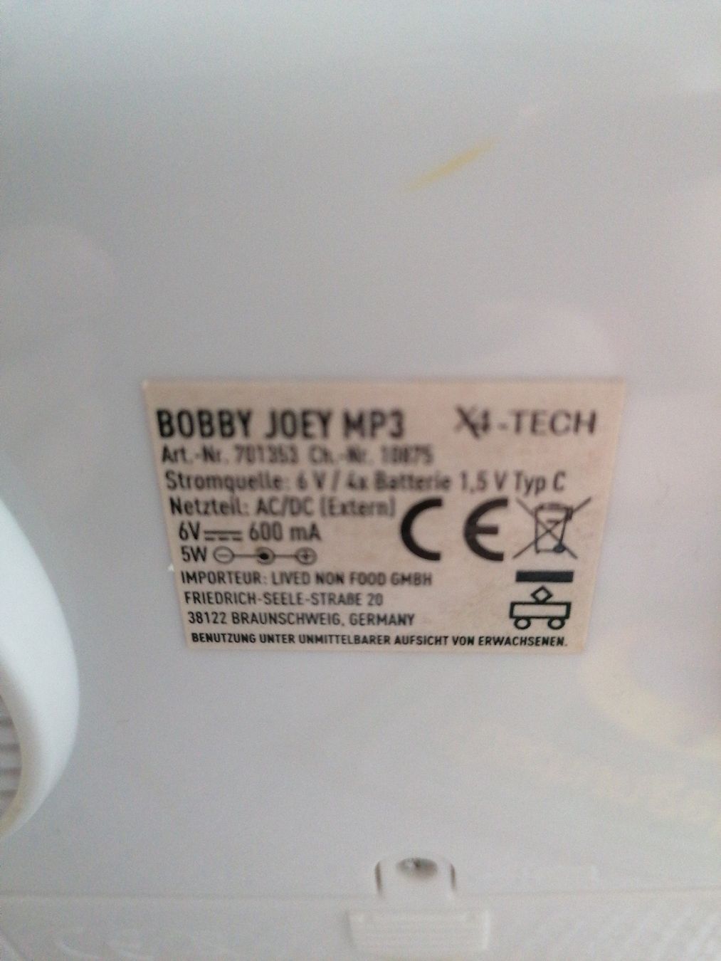 Tragbarer Mediaplayer: X4-TECH Bobby Joey MP3 CD-Player mit Mikrofon und 2CDs – Gebraucht aus Kaltbrunn von Pitschifan 2