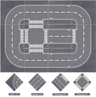 12x Baustein Strassenplatten für Lego / Strassen Bauklötze
