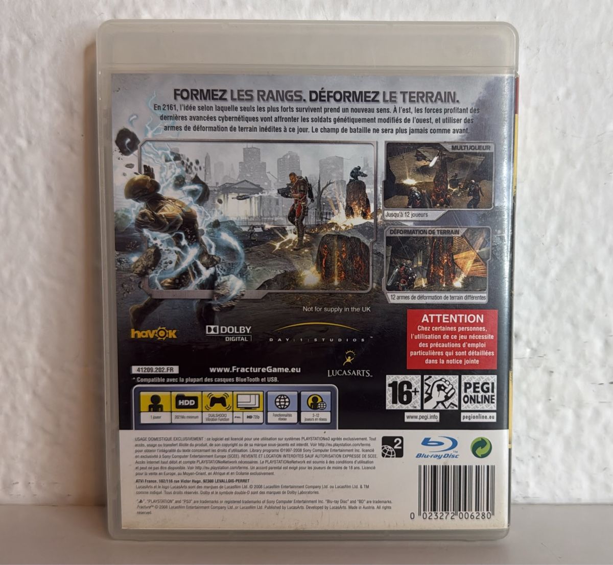 Sony Jeux: Fracture Video Game for PlayStation 3 – D'occasion à Ehrendingen par bubulence 1