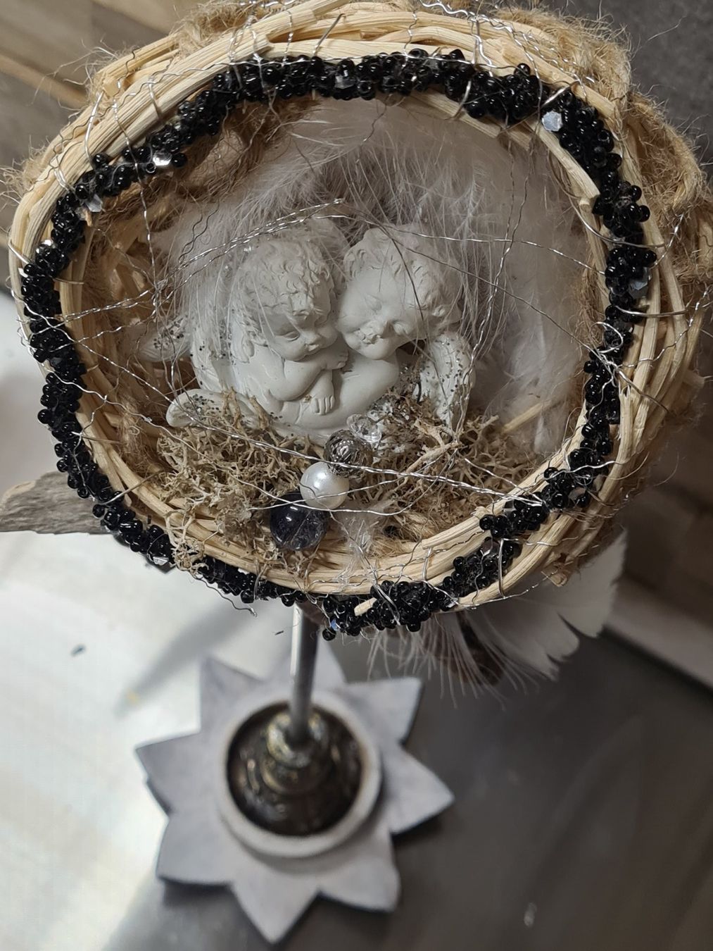 Tutte le decorazioni: Weihnachtsdeko mit Engel, Handarbeit – Nuovo (secondo la descrizione) da Amriswil venduto da kleindeko 3