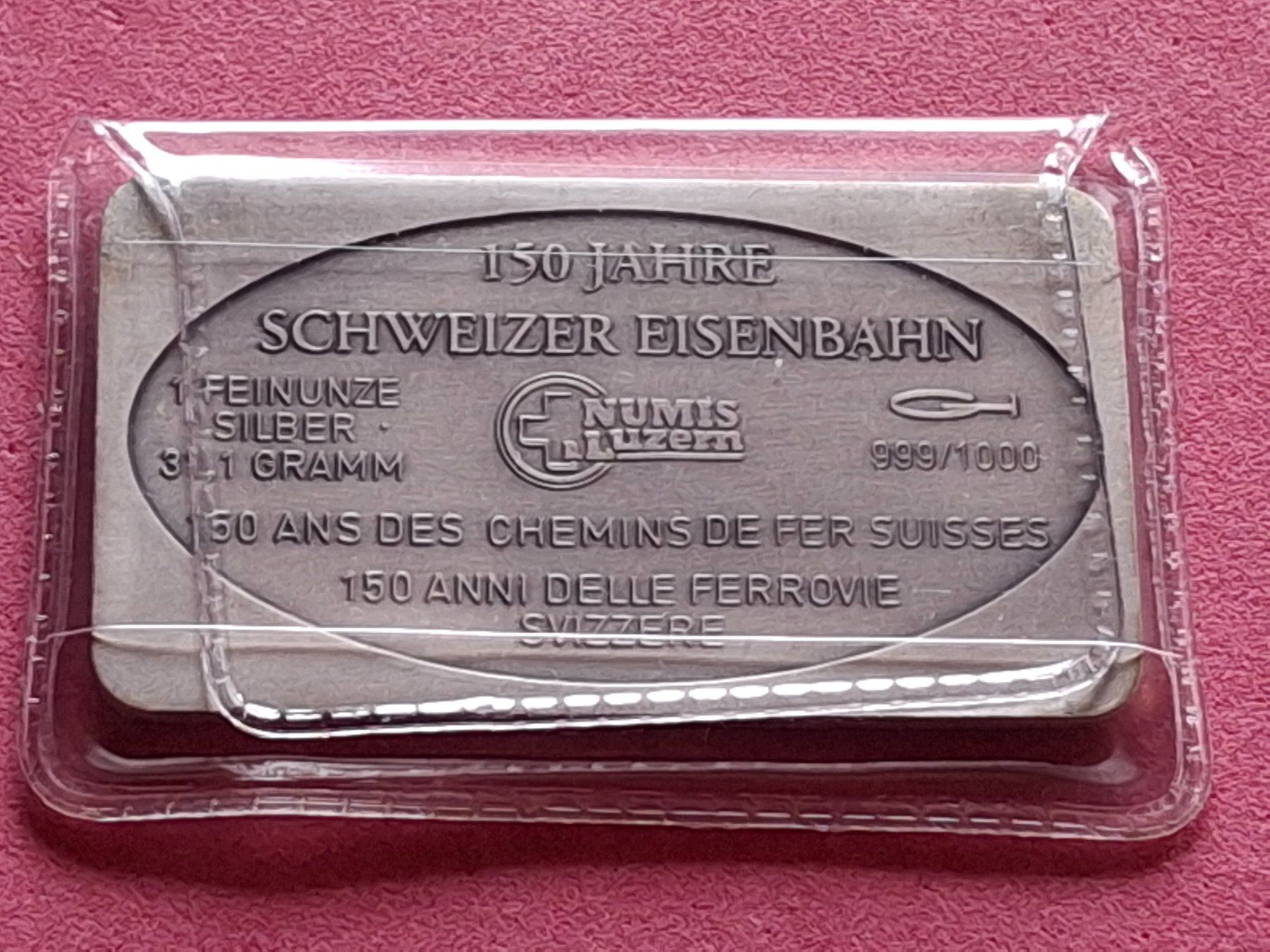Metalli preziosi: CH EISENBAHN - MÜHLEBACH - OVP – Usato da Boniswil venduto da dpd4coins 1