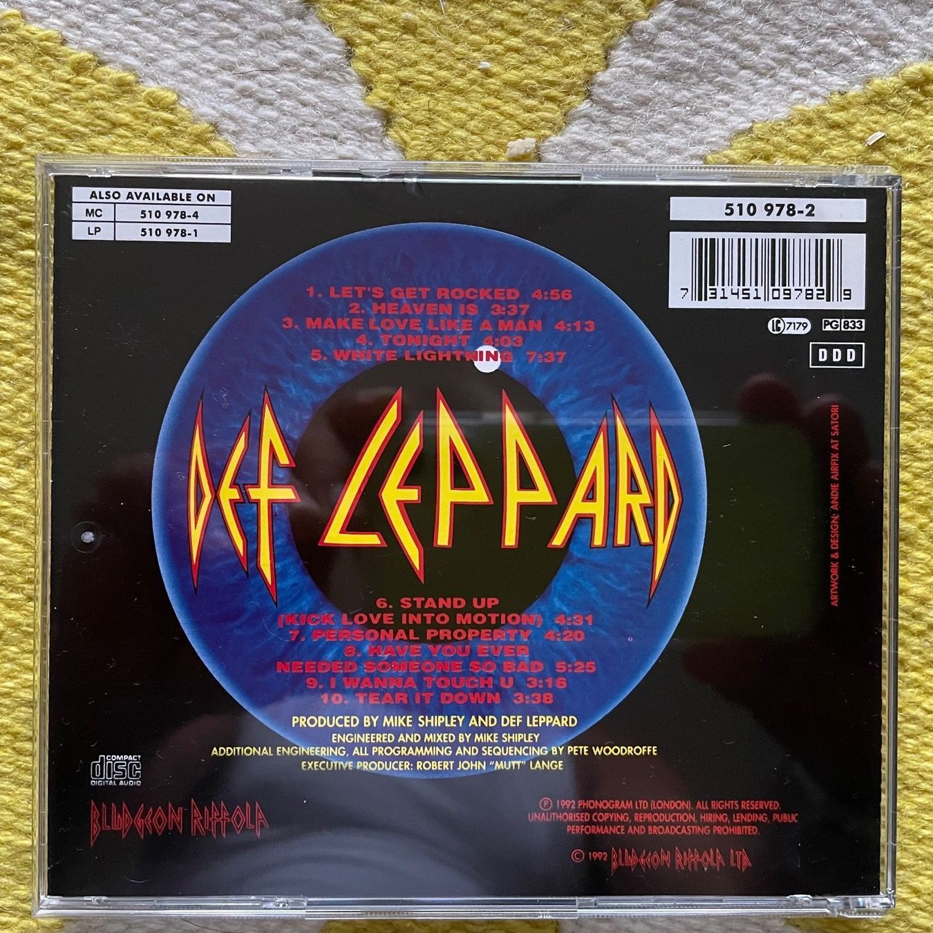 CD: DEF LEPPARD-ADRENALIZE – Usato da Rorschacherberg venduto da CD-Roli 1