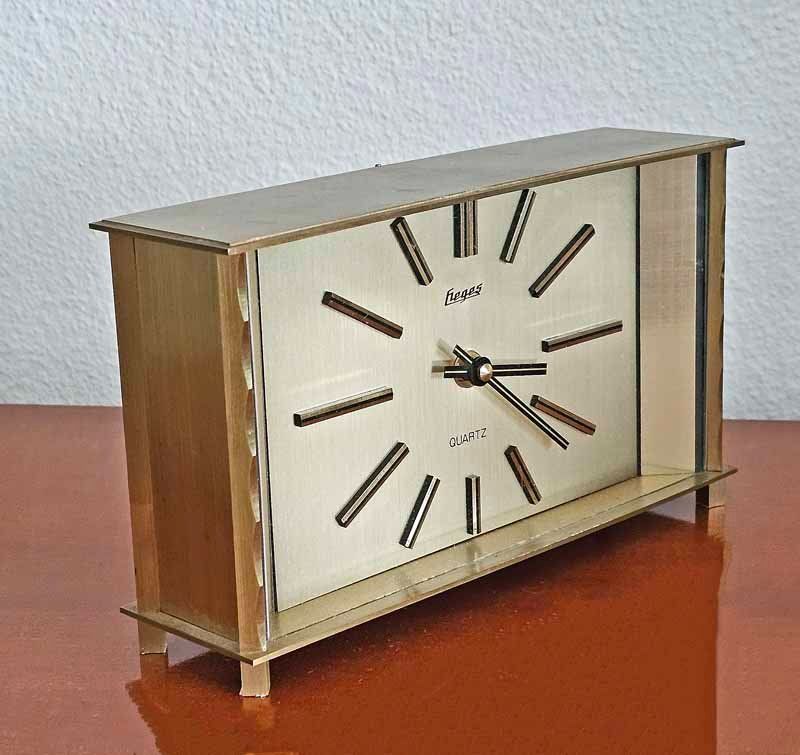 Orologi da terra & Orologi da parete: Tisch- / Kaminuhr Vintage "FIGES" – Usato da Zug venduto da urzeit 1