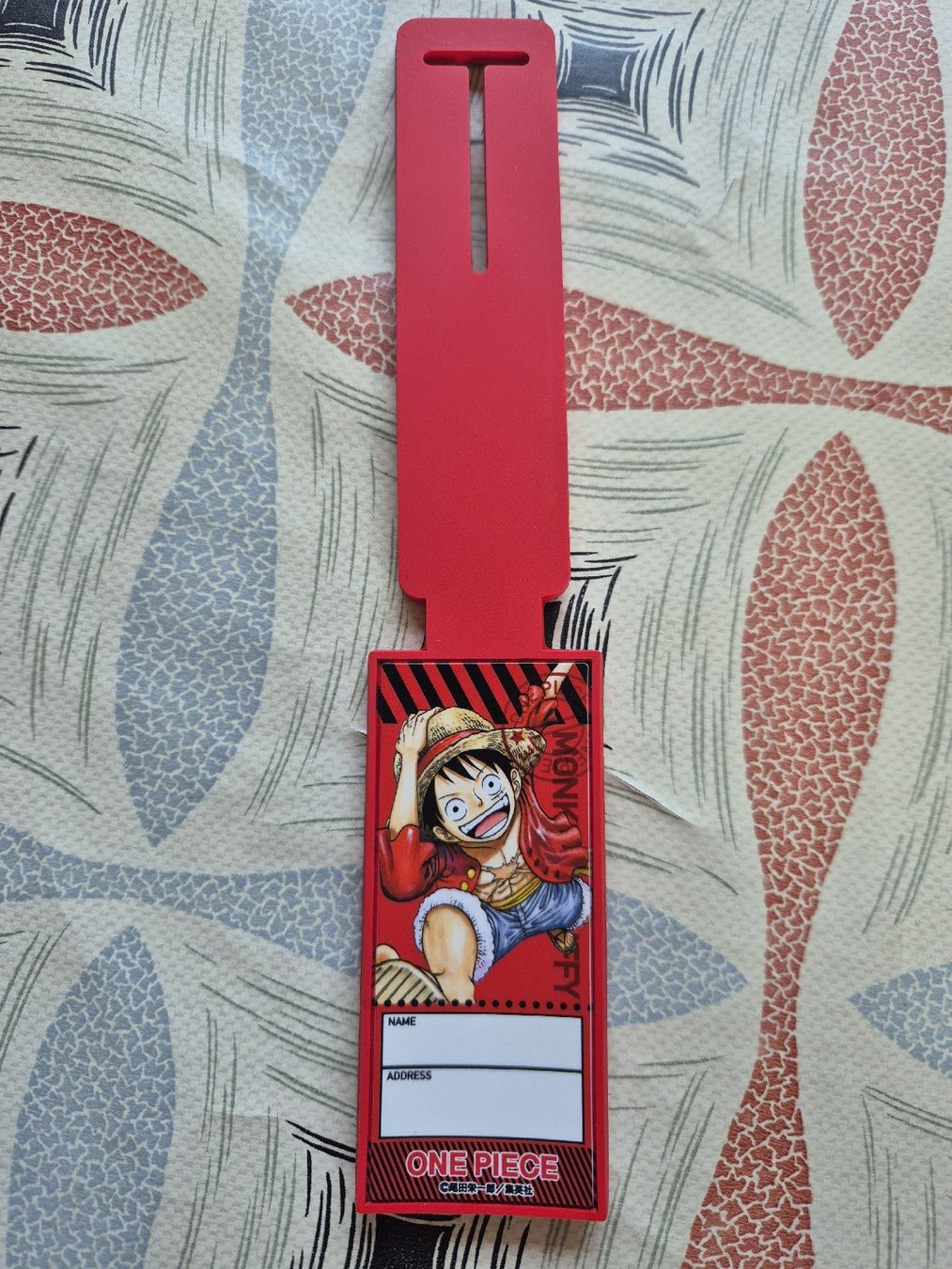 Anhänger: Gepäckanhänger One Piece Monkey D. Luffy rot neu – Neu (gemäss Beschreibung) aus Winkel von comeyerli