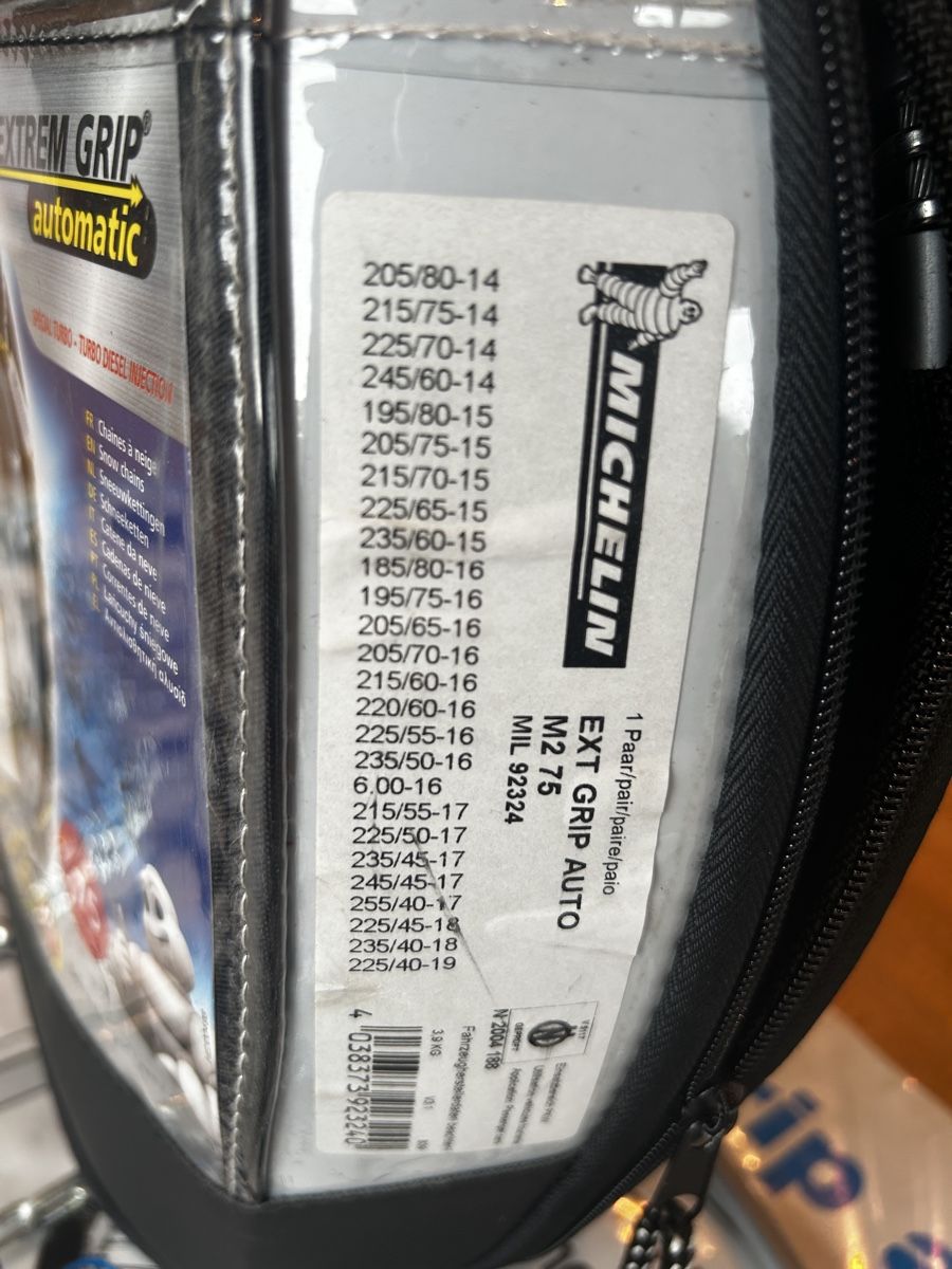 Chaînes à neige: Schneeketten Michelin Extrem Grip Automatic – D'occasion à Rickenbach BL par mikesince1978 2