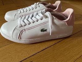Lacoste Sneaker weiss rosa Grösse 40 neuwertig