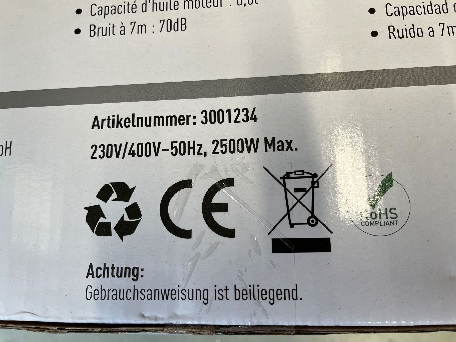 Generatori di corrente: Stromerzeuger max. 2500W – Nuovo e nell'imballaggio originale da Küblis venduto da hypofacto 4
