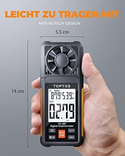 Misurare: TS-301 Digitaler Windmesser 2 26-Zoll-LCD-Bildschirm Wind – Nuovo e nell'imballaggio originale da Hundwil venduto da Stallone5 6