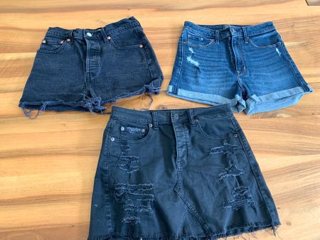 LEVIS ABERCROMBIE AMERCIAN EAGLE Hotpants / Jeansrock 36