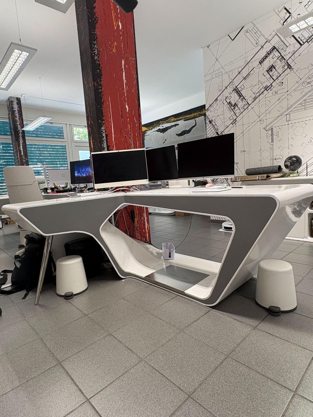 Bureaux: Bureaux blanc brillant – D'occasion à Vernier par bis_xs6r