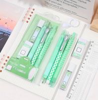 Schulsachen Set, neu, lila, Etui, Stifte, Lineal Radiergummi