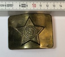 Gürtelschnalle USSR Stern Hammer Sichel Messing gebraucht