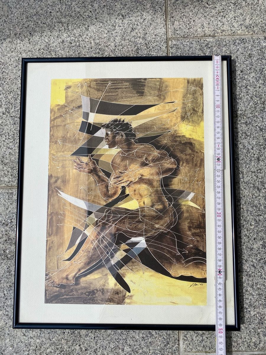 Foto & Immagini: Gerahmtes Bild, Hans Erni, Druck – Usato da Rotkreuz venduto da Once0 9