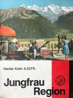 Plakat Jungfrau Region Harder Kulm Switzerland Original 1957