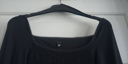 NEU H&M Divided Jersey Langarm Shirt gerafft 40