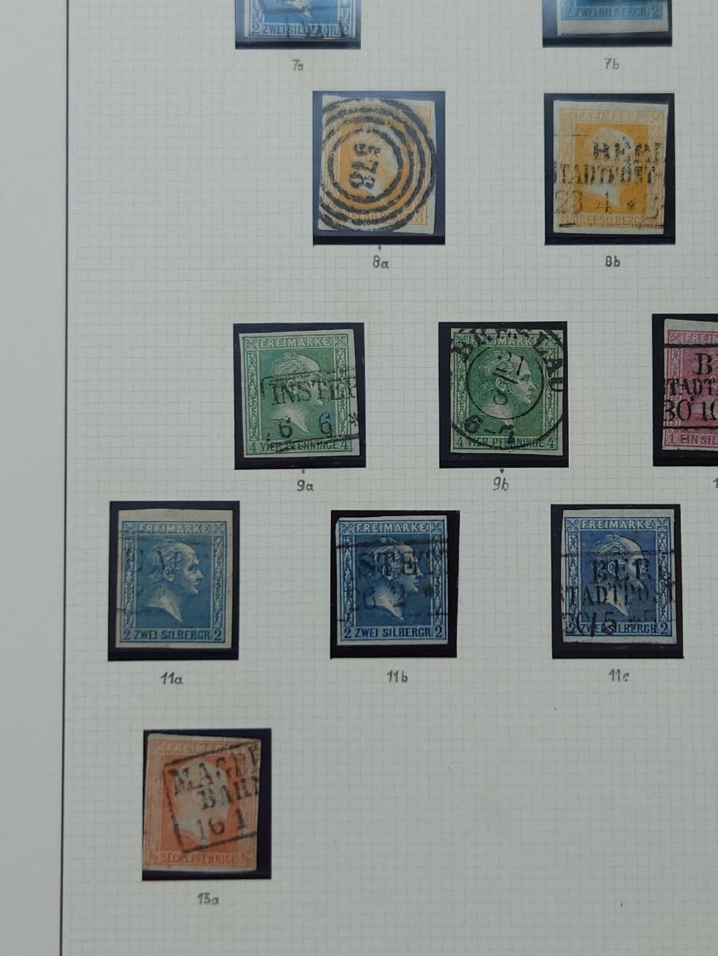Tutti i francobolli: Preussen Stärkere komplette Sammlung mit Seltene Farben – Usato da Kriens venduto da Nidfeld45 3