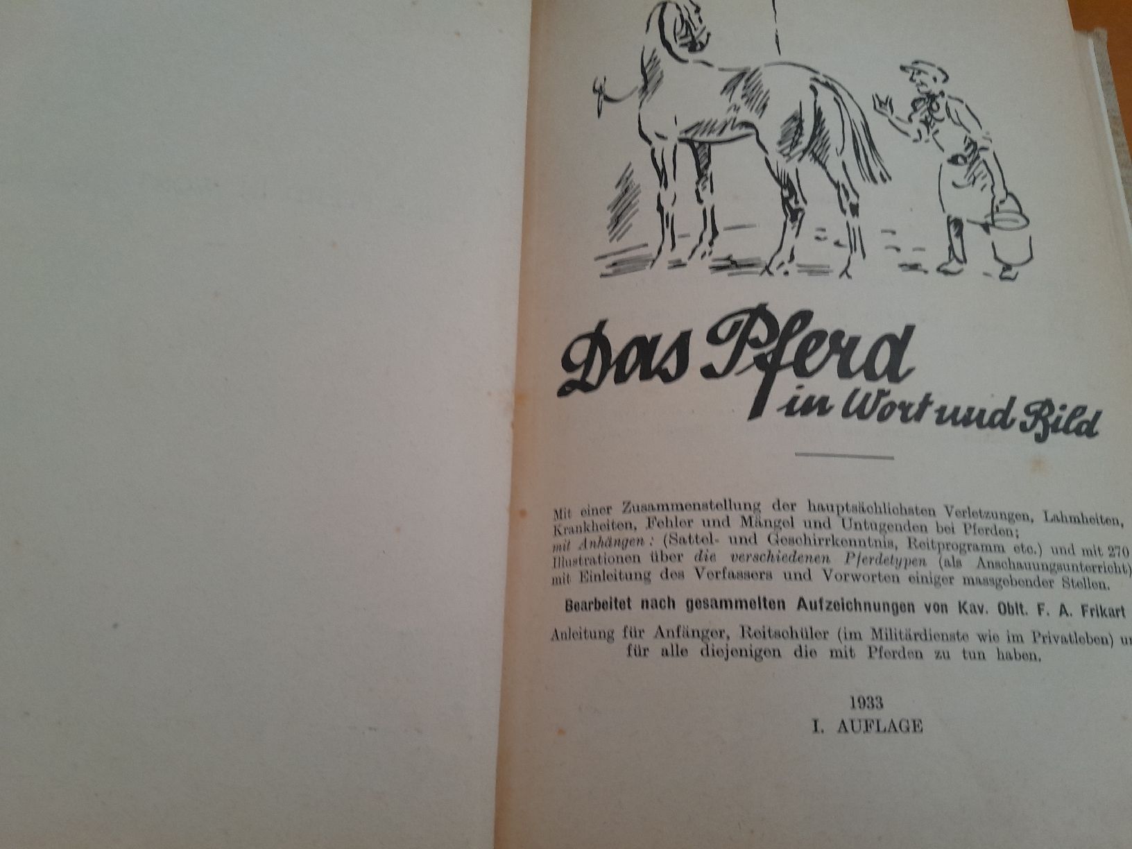 Libri: Buch Das Pferd in Wort und Bild 1933 – Usato da Oberglatt ZH venduto da juni02