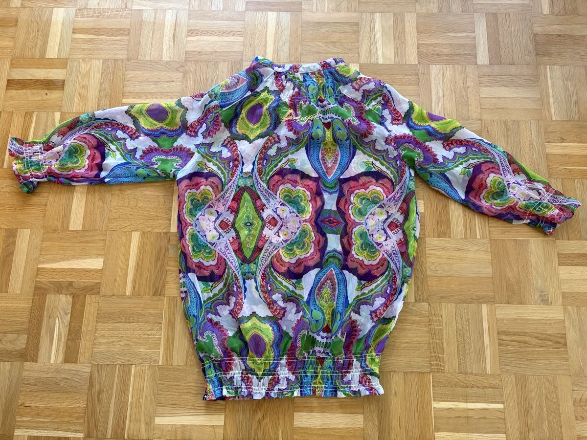Desigual Camicette: Joli chemisier transparent Desigual multicolore – Usato da Biel/Bienne venduto da tatilene 3