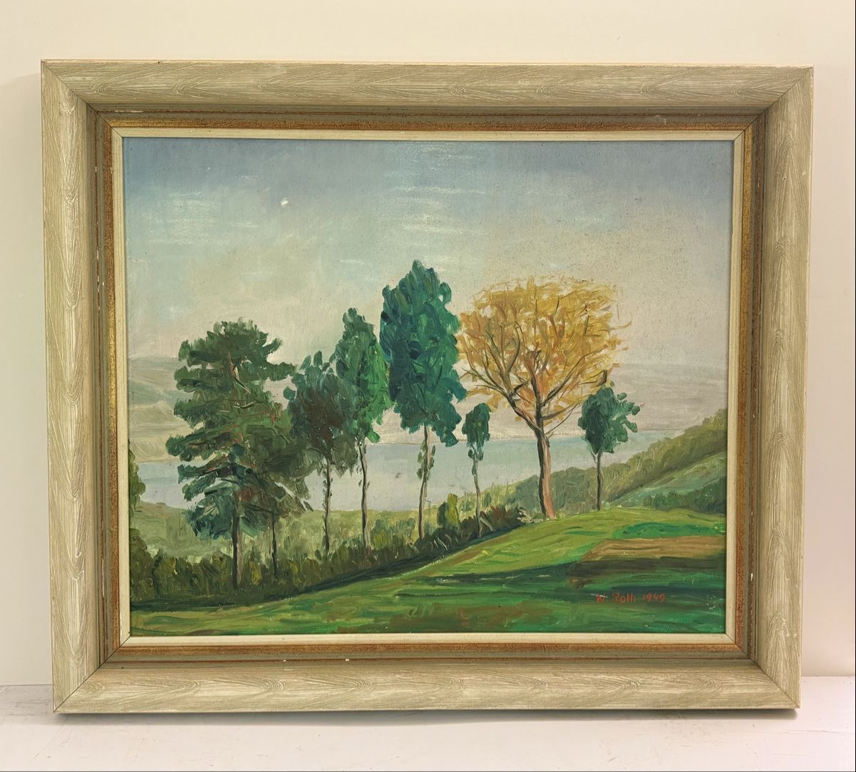 Dipinti: Willy Roth - 1949 - Ölgemälde  – Usato da Solothurn venduto da NUVICO