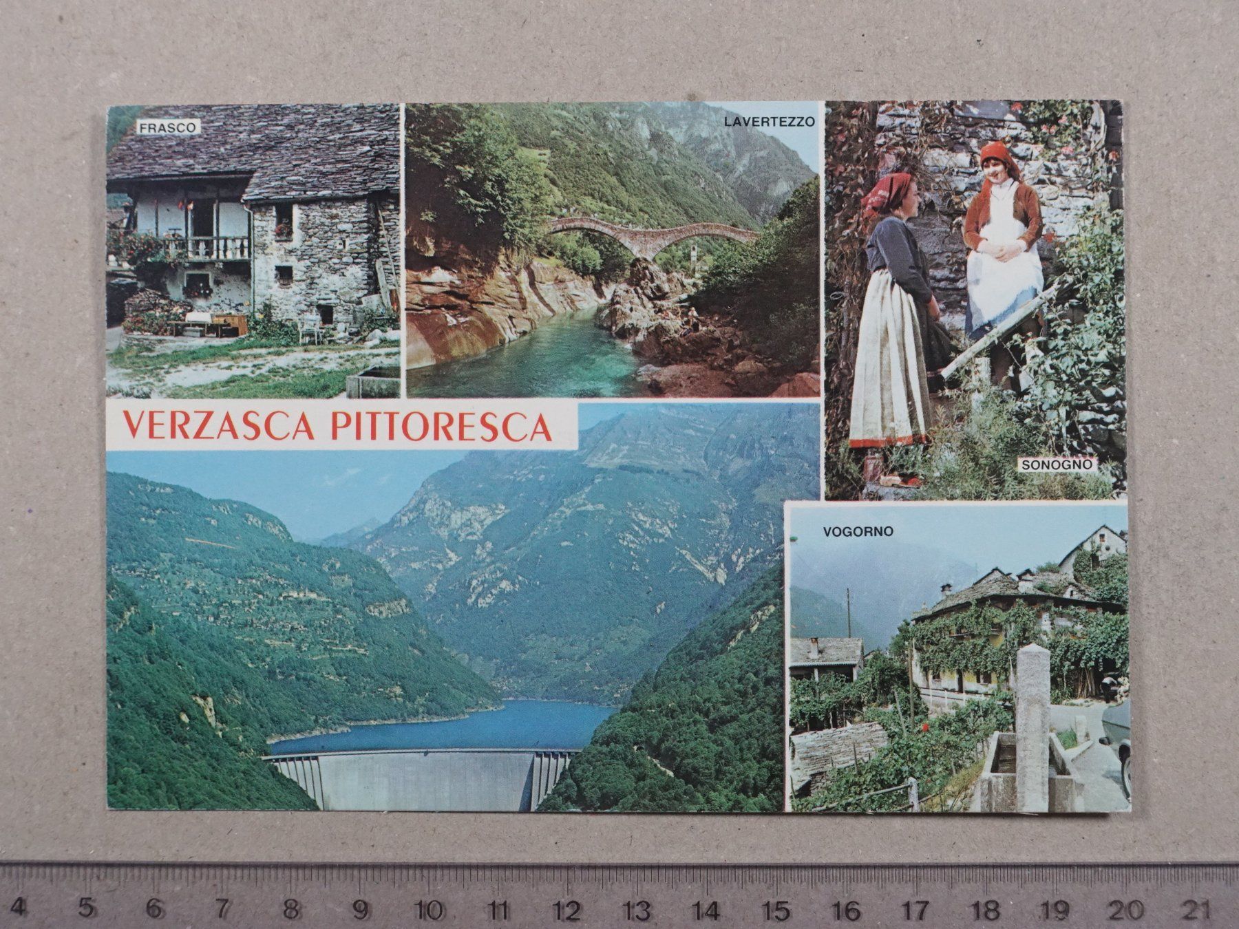 Ansichtskarten: Verzasca Pittoresco, 1987 – Gebraucht aus Lenzburg von fh1