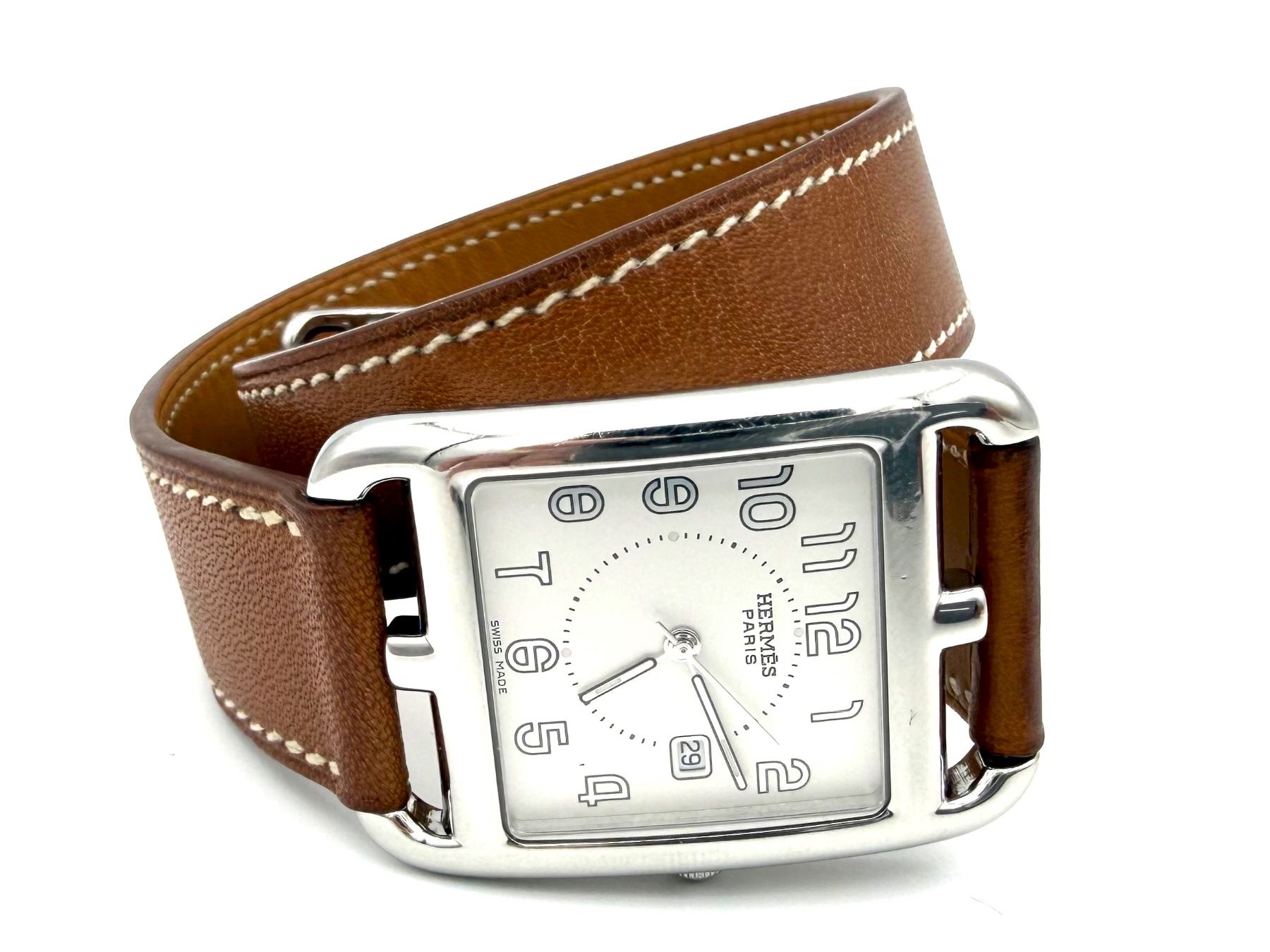 Hermès Orologi: HERMES. Collection "Cape Cod", montre de dame (full set) – Usato da Renens VD venduto da Diademe.sarl 2