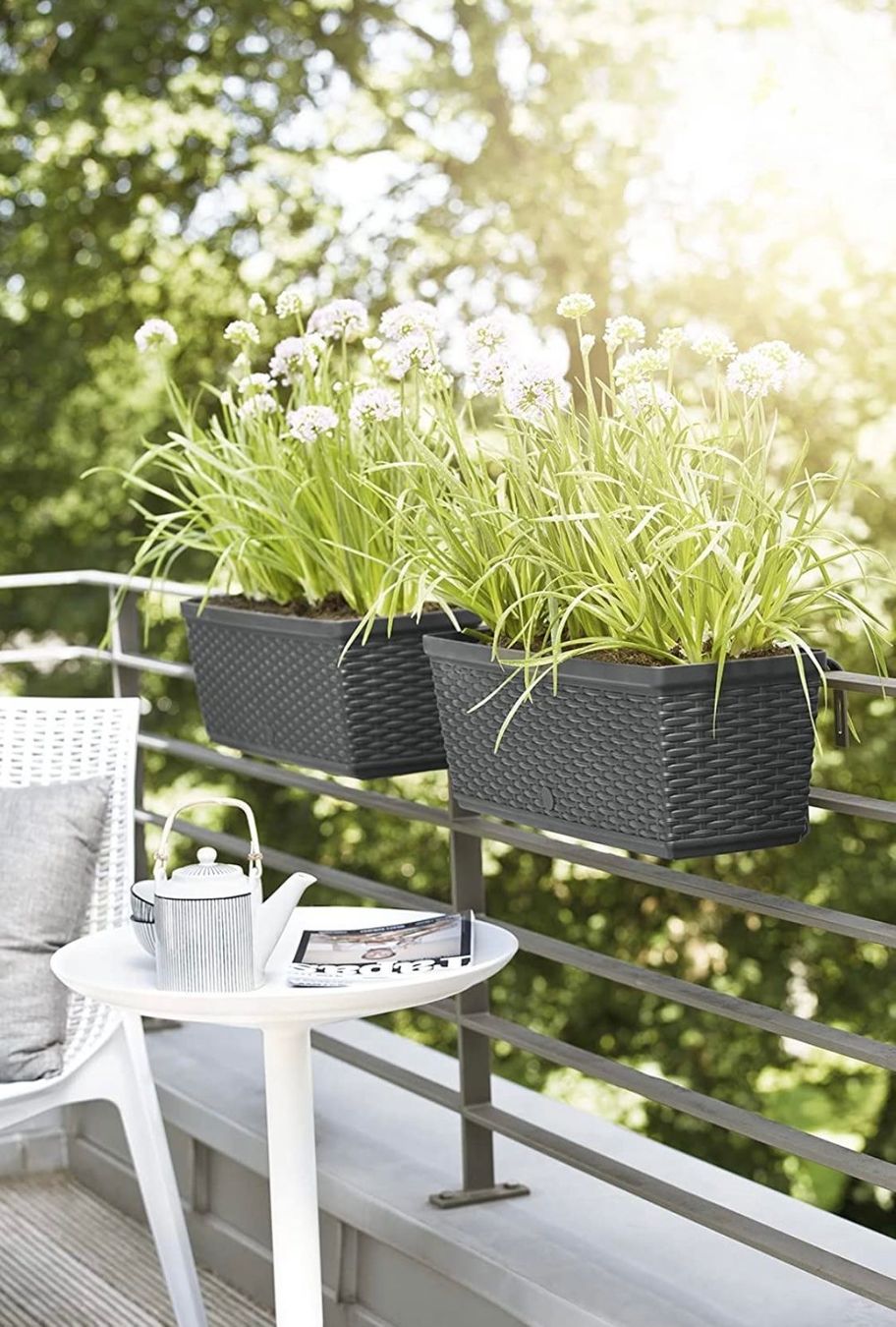 Ferramenta: Casa-Mesh Blumenkasten-Halter anthrazit – Nuovo (secondo la descrizione) da Leimbach TG venduto da Thurgi_Doro 1