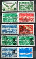 10 timbres AÉRIENS des années 1932 à 1972