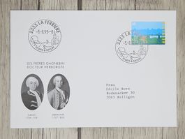 CL11 Enveloppe + Timbre Suisse 1995