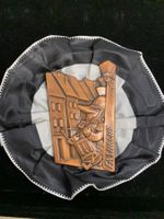 Fasnacht Basel ZUGSPLAKETTE KUPFER gross 1954