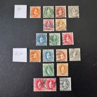 Stehende Helvetia, KZ, Typ D/E/F, gestempelt
